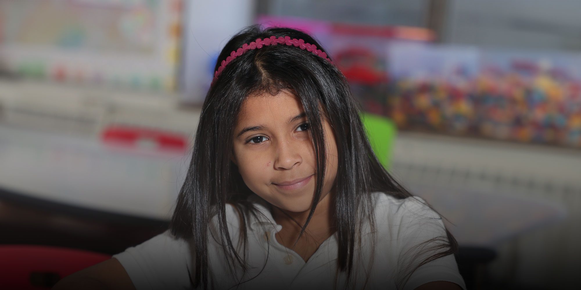Student sitting at desk